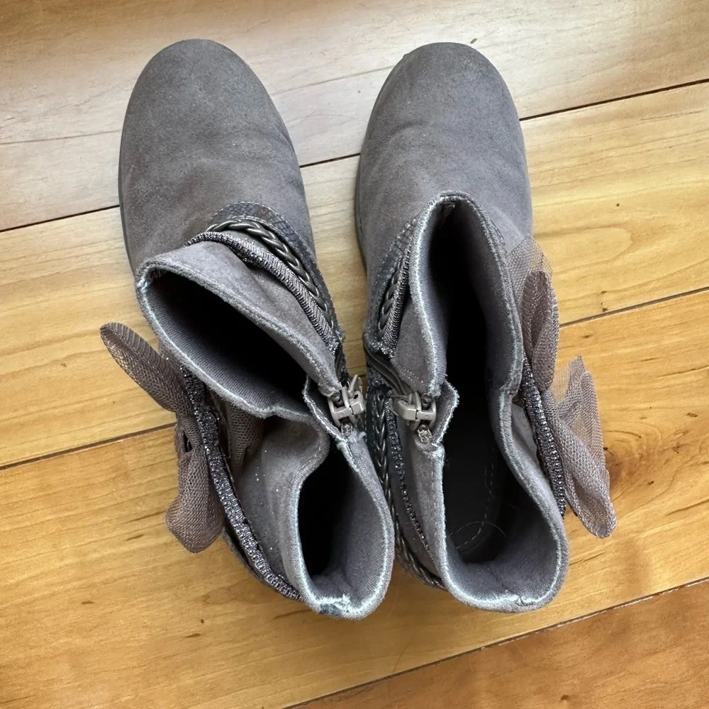 Kids Ankle Boots Bow